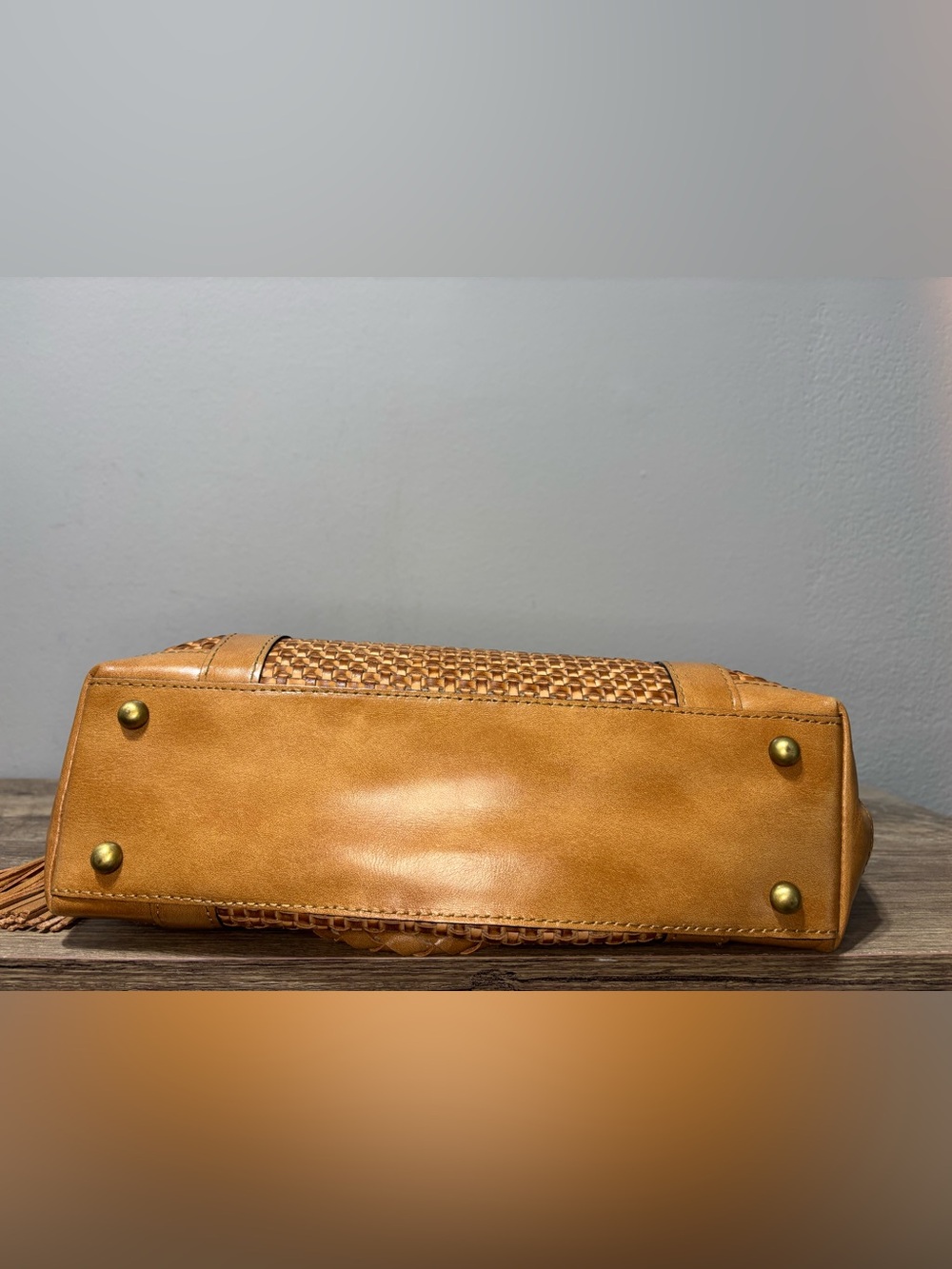 Patricia Nash Rena Woven Leather Tote Bag - Picture 7 of 11